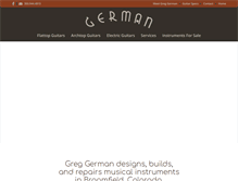 Tablet Screenshot of germanguitars.com